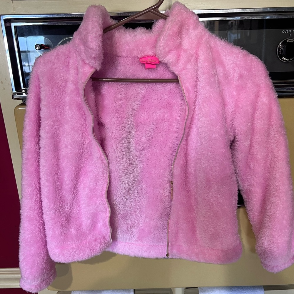 Lily girls fuzzy coat